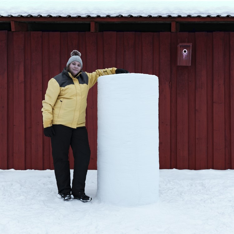 Snow sculpture sack