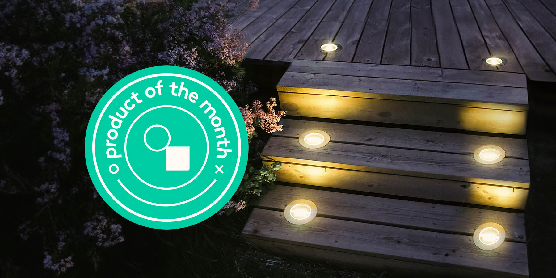 Product of the month: Solar powered decklight 25%