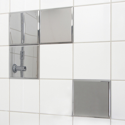 Mirror tiles in the group House & Home / Bathroom at SmartaSaker.se (11340)