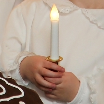 Candlestick with LED Lamp in Plastic in the group Holidays / Advent & Christmas at SmartaSaker.se (11936)