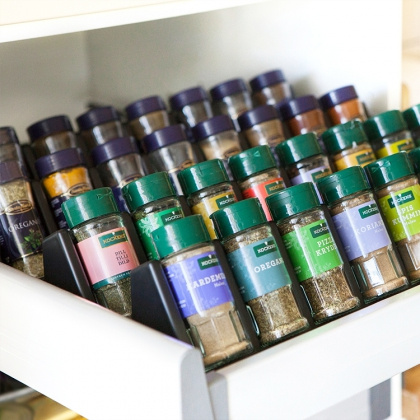 Spice rack, Black in the group House & Home / Kitchen / Kitchen decor at SmartaSaker.se (12604-S)