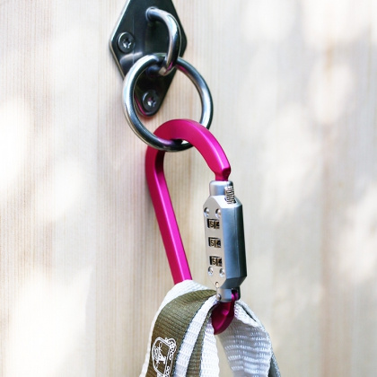 Carabiner hook with combination lock in the group Safety / Security / Anti-theft products at SmartaSaker.se (12612)