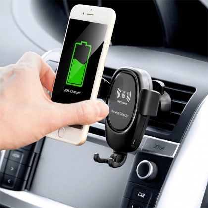 Mobile holder for your car with QI charger in the group House & Home / Electronics / Chargers and Powerbanks at SmartaSaker.se (13293)