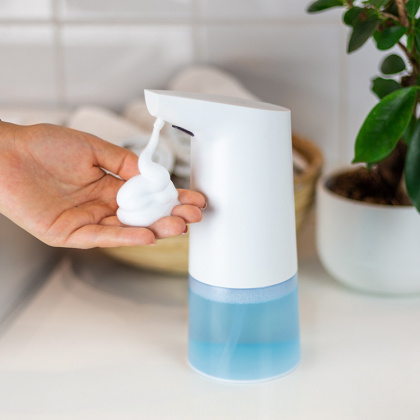 Automatic soap pump in the group House & Home / Bathroom / Toilets and sinks at SmartaSaker.se (13295)