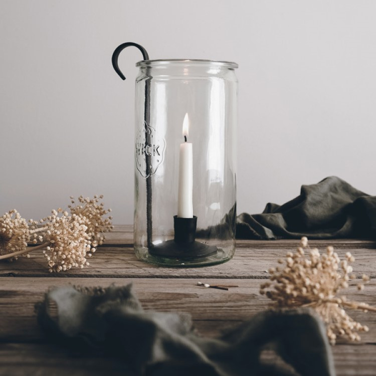 Candle holder with glass jar in the group Lighting / Candlesticks and accessories at SmartaSaker.se (13942)