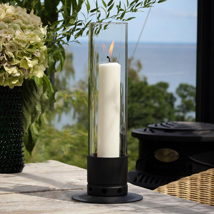 Candle holder with storm glass, Large in the group Lighting / Candlesticks and accessories at SmartaSaker.se (14059)