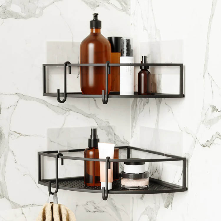 Metal corner shelf 2-pack in the group House & Home / Bathroom / Bathroom storage at SmartaSaker.se (14270)