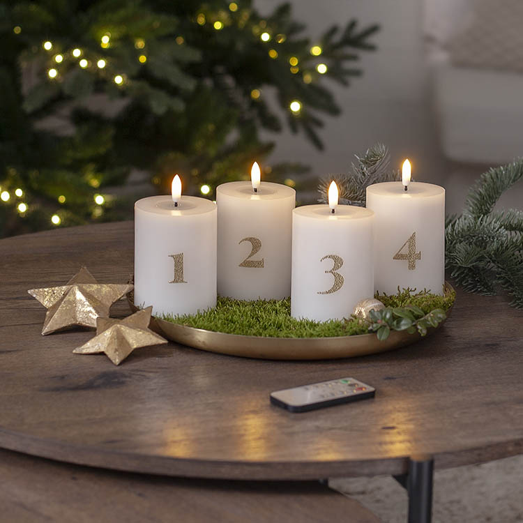 LED Advent candles with numbers in the group Advent & Christmas / Christmas lighting at SmartaSaker.se (14661)