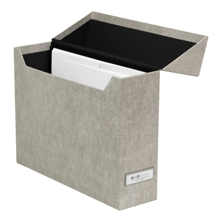 Archive box with 12, BIGSO LOVISA CANVAS, 33 x 9,5 x H24 cm in the group Storage / Office supplies at SmartaSaker.se (40012)