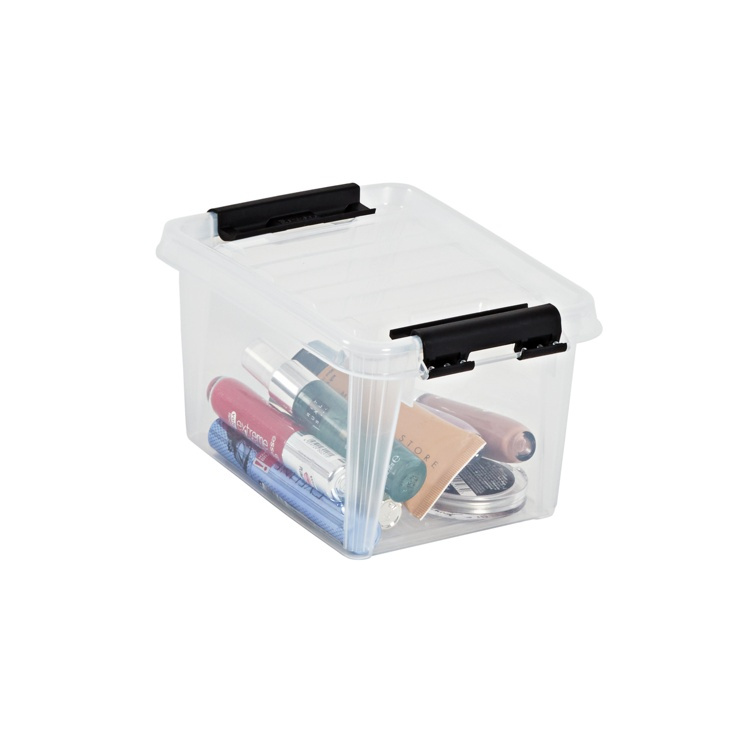 Box, Small, SMARTSTORE 1,5L, CLASSIC, 20 x 15 x H11 cm, Clear / Black in the group Storage / Storage boxes / SmartStore storage boxes at SmartaSaker.se (40020)