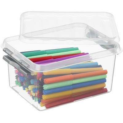Box, 2L, Q-LINE SMALL BOX, 20 x 15 x H 10,4 cm, Clear / Silver Grey in the group Storage / Storage boxes / Mini organizers at SmartaSaker.se (40022)