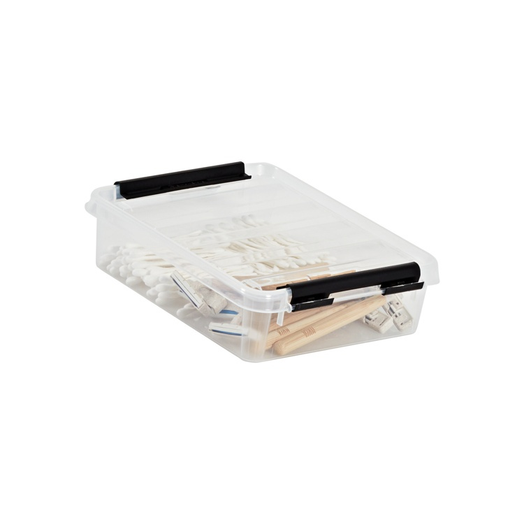 Box, SMARTSTORE 1L, CLASSIC, 21 x 17 x H 6 cm, Clear / Black in the group Storage / Storage boxes / Mini organizers at SmartaSaker.se (40025)