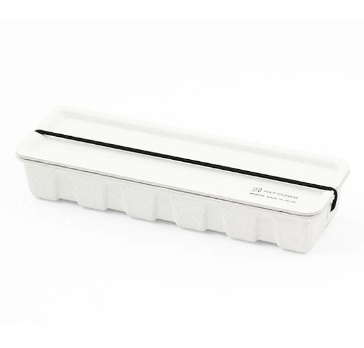Pen Box made of waste paper, MIDORI PULP STORAGE, white in the group Storage / Storage boxes / Mini organizers / Boxes at SmartaSaker.se (40026)