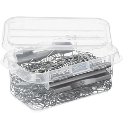 Box, 0,5L, Q-LINE SMALL BOX, 15 x 10 x H 6,3 cm, Clear / Silver Grey in the group Storage / Storage boxes / Mini organizers at SmartaSaker.se (40040)