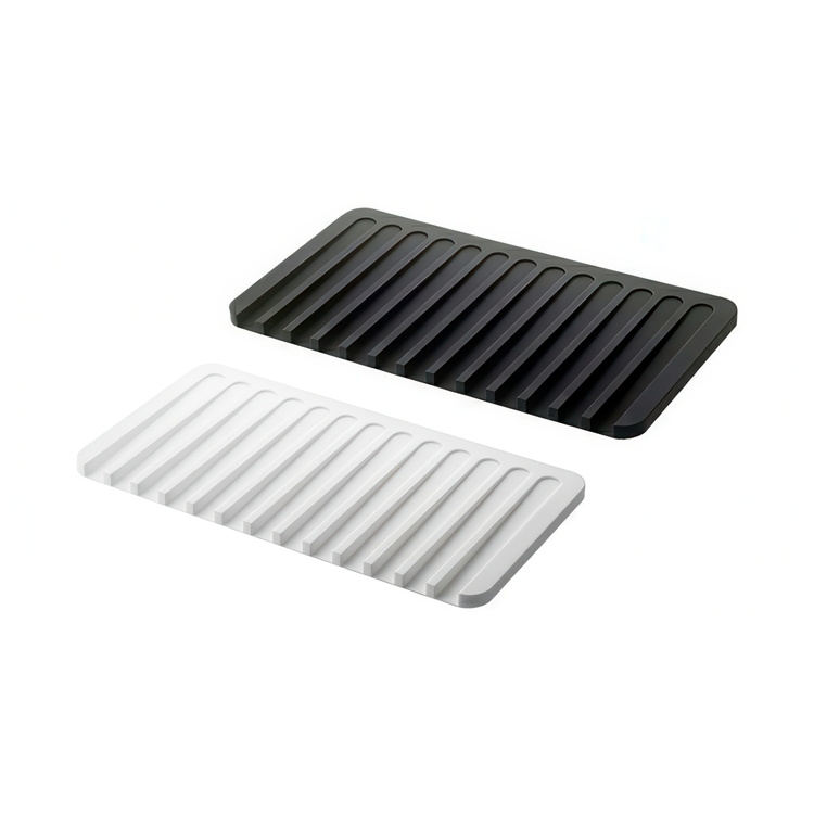 Drain tray, Silikon, FLOW, 38 x 20 cm, Yamazaki in the group Storage / Kitchen storage / Dish racks and sink accessories at SmartaSaker.se (40069)