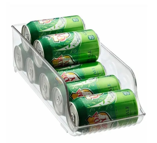 Fridge / pantry storage for cans, PANTRY BIN, 35 x 14 x H10 cm, Transparent in the group Storage / Kitchen storage / Fridge storage at SmartaSaker.se (40089)