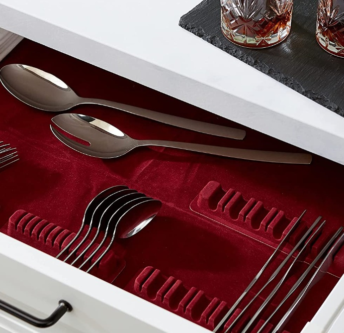 Cutlery organizer, for 114 Cutlery, ORGANIZADOR CUBERTERÍA, Wine red in the group Storage / Kitchen storage / Kitchen cabinet organizers / Cutlery drawers at SmartaSaker.se (40100)