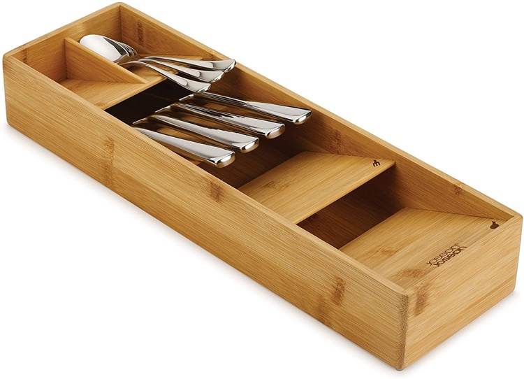Cutlery Tray, DRAWERSTORE COMPACT BAMBOO, Joseph Joseph, 39,8 x 12,2 x H 6 cm, Natur in the group Storage / Kitchen storage / Kitchen cabinet organizers / Cutlery drawers at SmartaSaker.se (40104)