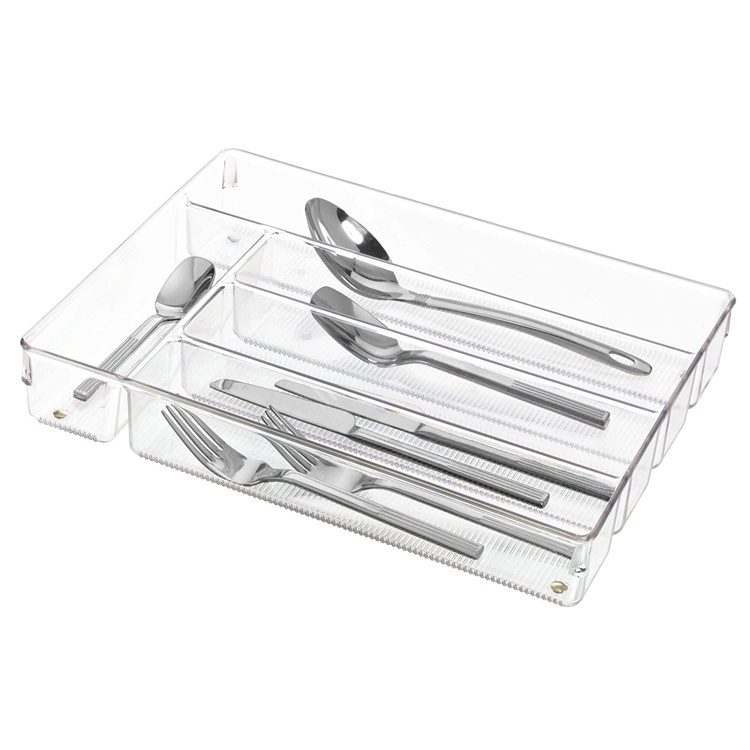 Organizer Tray, LINUS SHALLOW CUTLEY TRAY, 35 x 27,3 x H 5,1 cm, Transparent in the group Storage / Kitchen storage / Kitchen cabinet organizers / Cutlery drawers at SmartaSaker.se (40113)