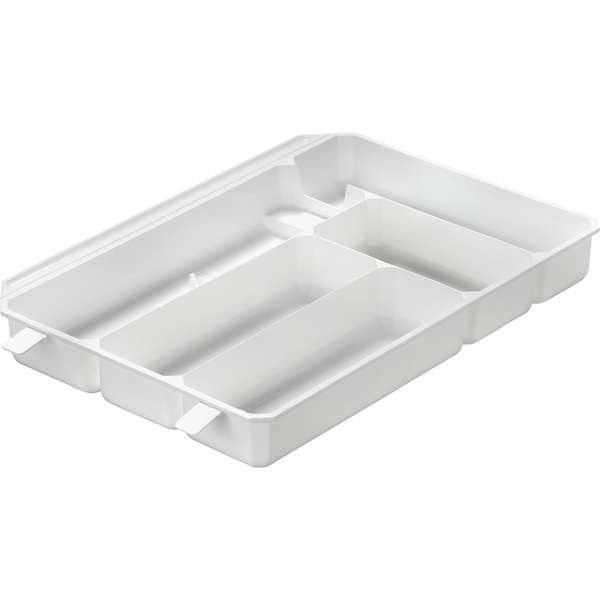 Cutlery drawer, 5 compartments, Large, REDA, 51 x 34 x H6 cm, White in the group Storage / Kitchen storage / Kitchen cabinet organizers / Cutlery drawers at SmartaSaker.se (40117)