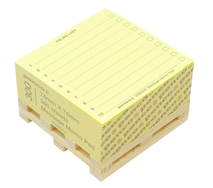 Memo Block on wodden mini pallet, TO DO LIST, 7,4 x 7,4 cm, Yellow in the group Storage / Office supplies at SmartaSaker.se (40135)