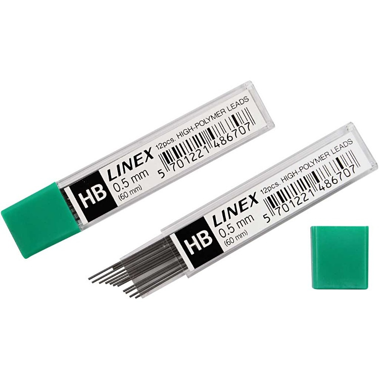 Leads, LINEX HB 0,5 mm, Grey in the group Storage / Office supplies at SmartaSaker.se (40140)