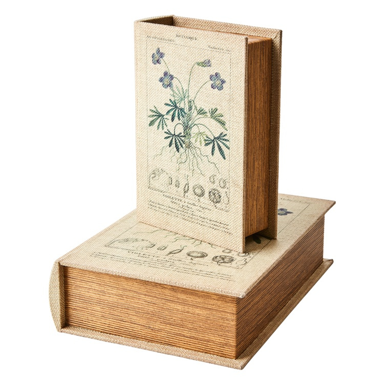 Secret Storage Book, BOTANIQUE, SMALL, 20 x 14 x H5 cm, Beige in the group Storage / Storage boxes / Mini organizers at SmartaSaker.se (40151)