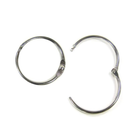 Book Rings KLAPPRINGE Ø 50 mm, Silver in the group Storage / Office supplies at SmartaSaker.se (40169)