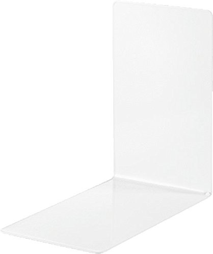 Metal bookends, 2 pcs, ALBERT SLIM, 8,5 x 14 x H 14 cm, White in the group Storage / Office supplies at SmartaSaker.se (40179)