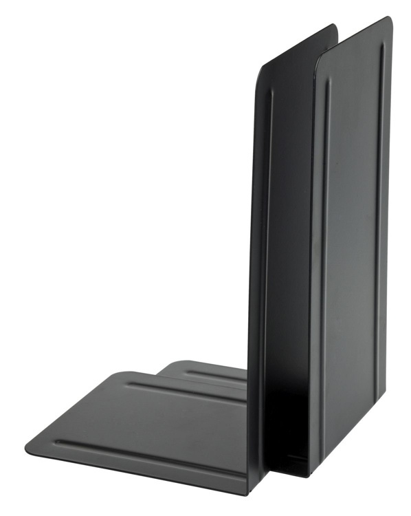 Metal bookends, Set of 2, HIGH, 13 x 14 x H 24 cm, Black in the group Storage / Office supplies at SmartaSaker.se (40184)