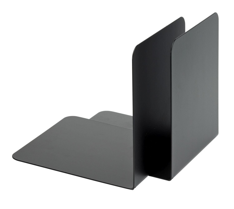 Metal bookends, Set of 2, ALBERT CLASSIC, 12,5 x 14 x H14 cm, Black in the group Storage / Office supplies at SmartaSaker.se (40192)