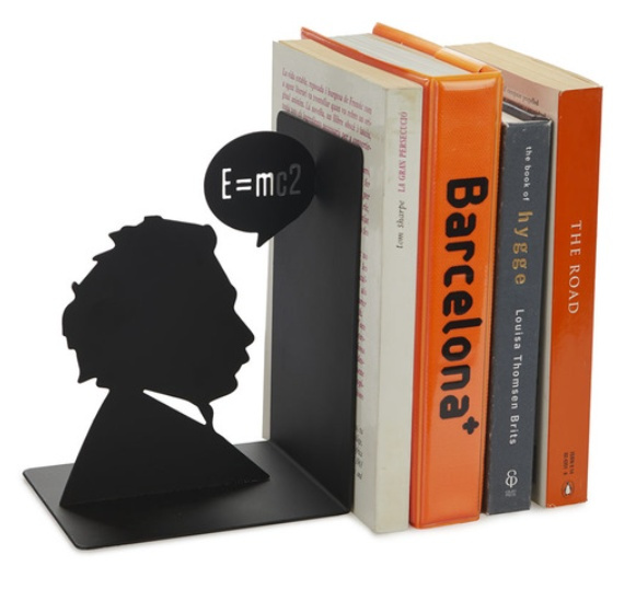 Bookend in metal, EINSTEIN, 10 x 13 x H 17, Black in the group Storage / Office supplies at SmartaSaker.se (40194)