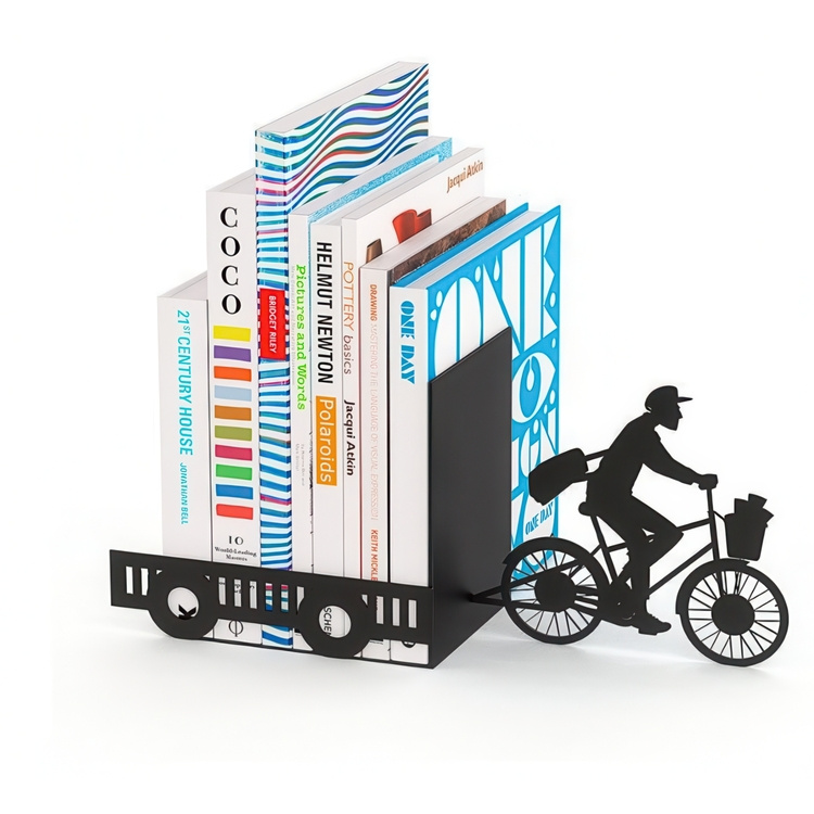 Bookend in metal, POSTMAN, 27 x 10 x H 17 cm, Black in the group Storage / Office supplies at SmartaSaker.se (40205)