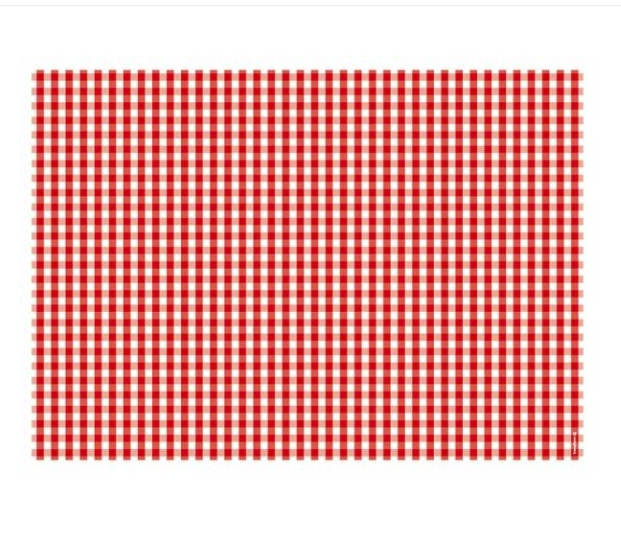 Paper Placemats, 50 sheets, VICHY ROT, 42 x 30 cm, Red / White in the group Storage / Kitchen storage at SmartaSaker.se (40217)