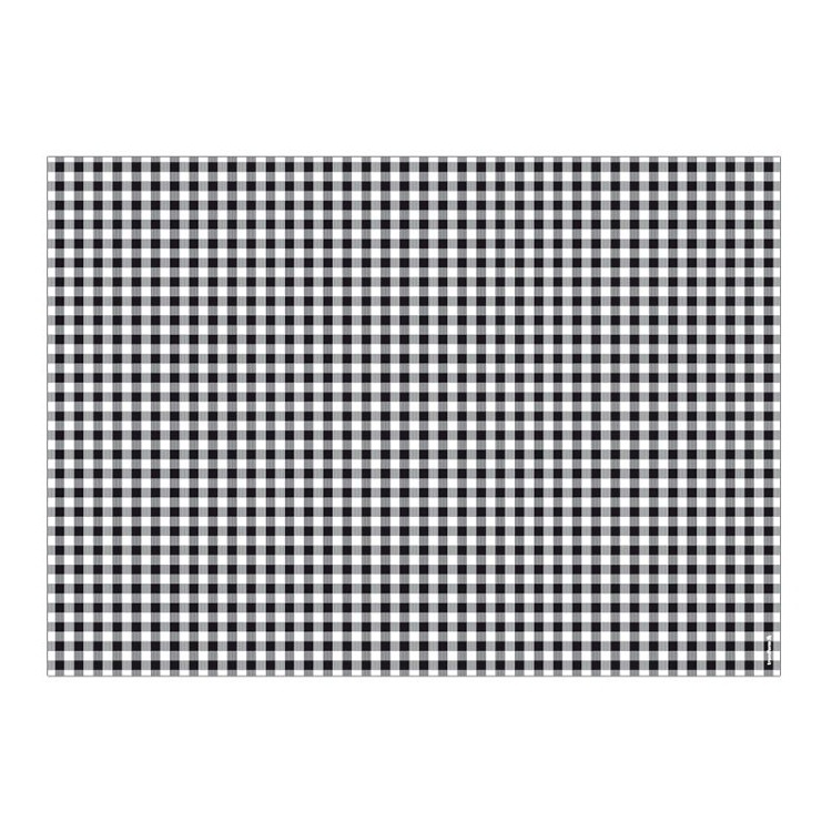 Paper Placemats, 50 sheets, VICHY SCHWARZ, 42 x 30 cm, Black / White in the group Storage / Kitchen storage at SmartaSaker.se (40218)