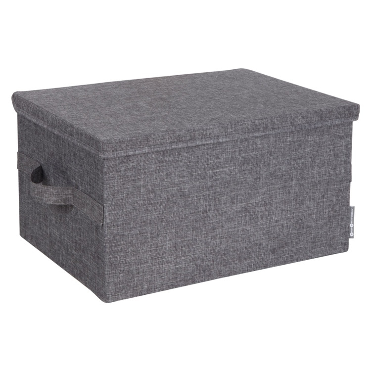 Box with lid, BIGSO LARGE SOFT STORAGE, 45 x 34 x H25 cm, Grey in the group Storage / Storage boxes / BigSo storage boxes at SmartaSaker.se (40221)