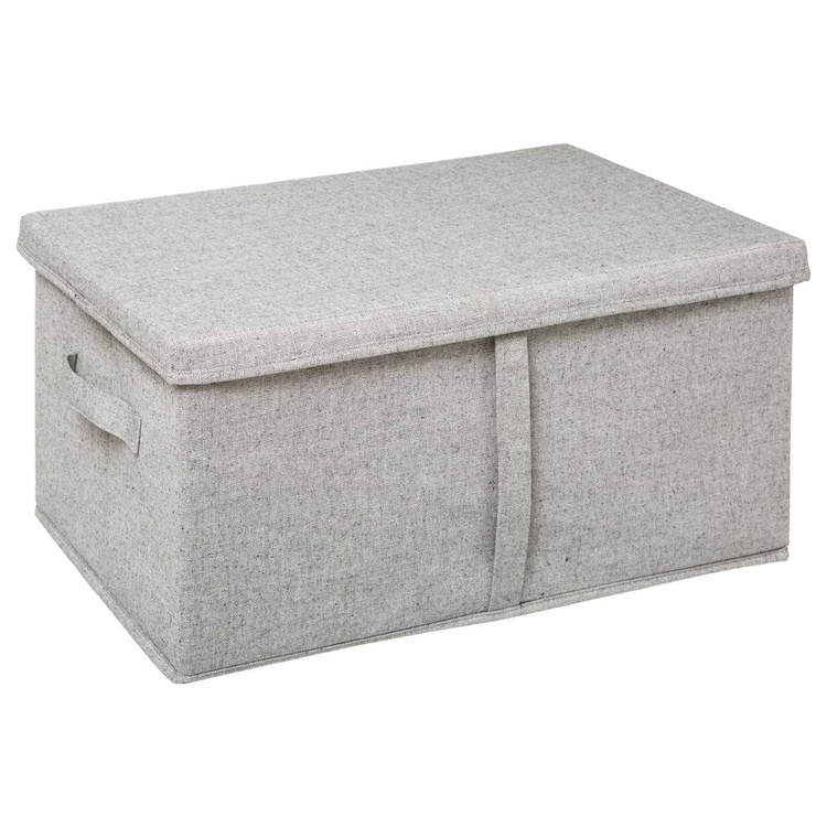 Box with lid, ORGA STORAGE BOX XL, 50 x 31 x H 25 cm, Beige-Grey in the group Storage / Wardrobe storage at SmartaSaker.se (40225)