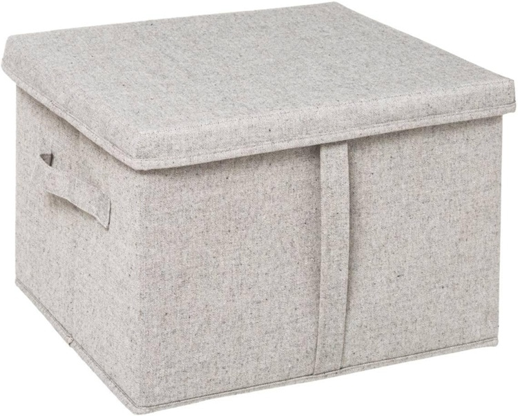 Box with lid, ORGA STORAGE BOX LARGE, 35 x 31 x H 25 cm, Beige-Grey in the group Storage / Storage boxes at SmartaSaker.se (40227)
