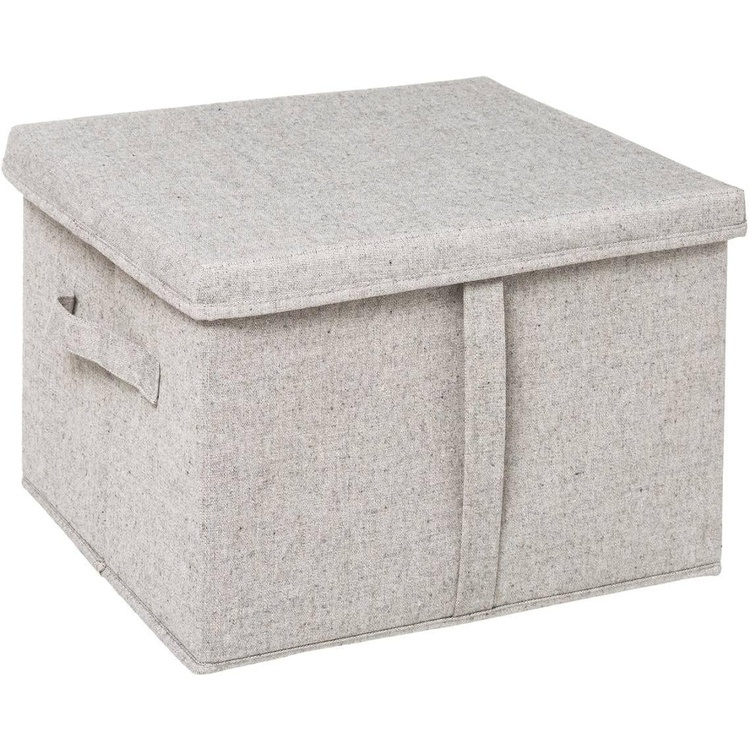 Box with lid, ORGA STORAGE BOX LARGE, 35 x 31 x H 25 cm, Beige-Grey in the group Storage / Storage boxes at SmartaSaker.se (40227)