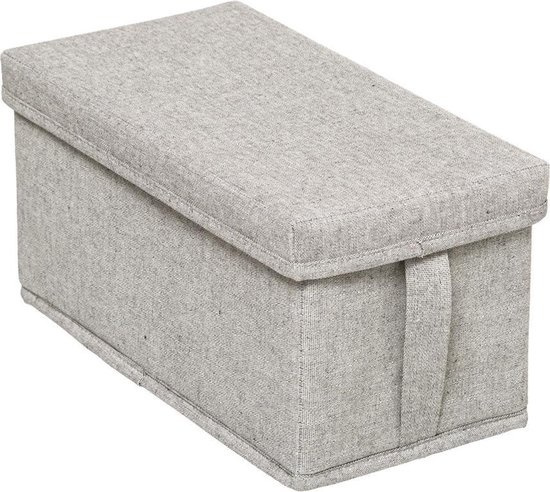 Box with lid, ORGA STORAGE BOX SMALL, 31 x 15 x H 15 cm, Beige-Grey in the group Storage / Wardrobe storage at SmartaSaker.se (40229)