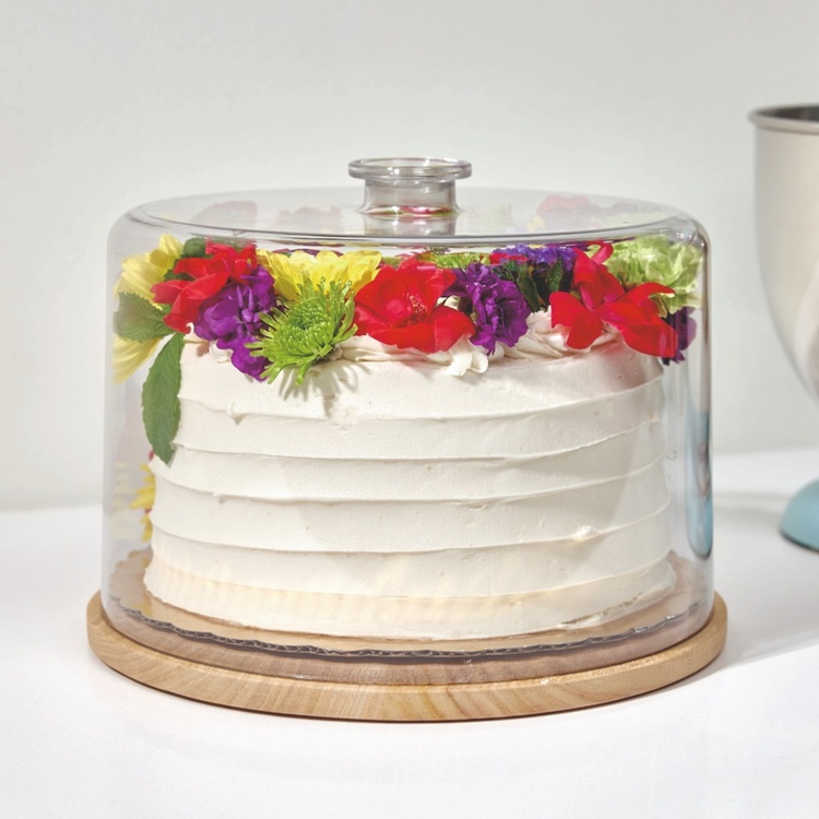 Cake tray with lid, PANSINO CAKE DOME, Ø 37 x H 16 cm , Transparent / Natural in the group Storage / Kitchen storage at SmartaSaker.se (40250)