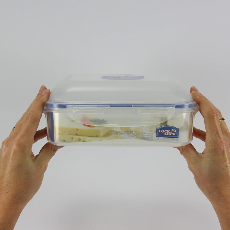Food Box, 1,7 L, LOCK & LOCK CHEESE CONTAINER, 22 x 22 x H 9 cm, Clear / Blue in the group Storage / Kitchen storage / Storage bins and jars at SmartaSaker.se (40276)