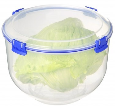Lettuce crisper, KLIP-IT, Ø 22 x H 15 cm, Clear / Blue in the group Storage / Kitchen storage at SmartaSaker.se (40280)