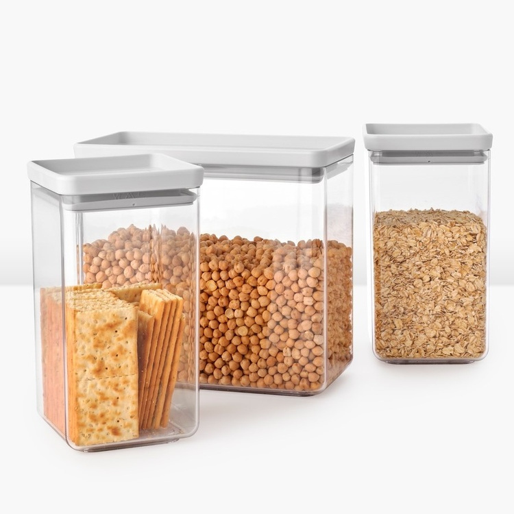 Canisters, set of 3, TASTY+ TALL, Brabantia in the group Storage / Kitchen storage / Storage bins and jars at SmartaSaker.se (40353)