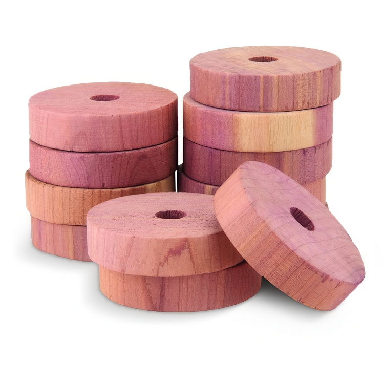 Ceder wood rings, Set of 12, LEGNO DI CEDRO, Ø 4 cm, Nature in the group Storage / Wardrobe storage at SmartaSaker.se (40364)
