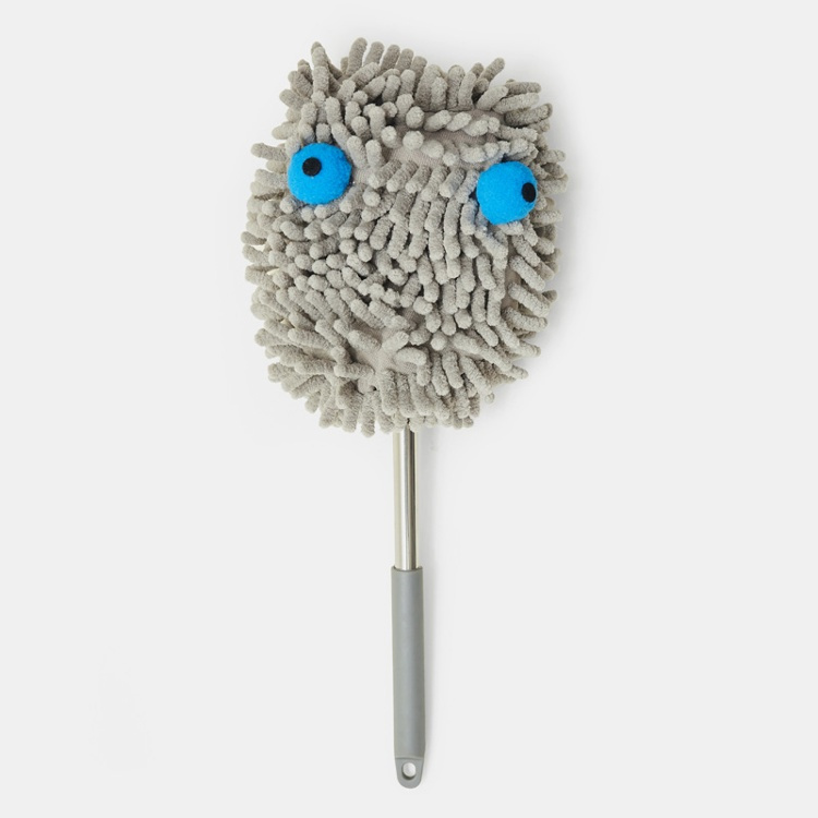 Micro-fiber duster, TELESCOPIC MONSTER DUSTER, 36 ~ 98 cm, Kikkerland, Light Grey / Silver in the group Storage / Cleaning and waste sorting at SmartaSaker.se (40372)
