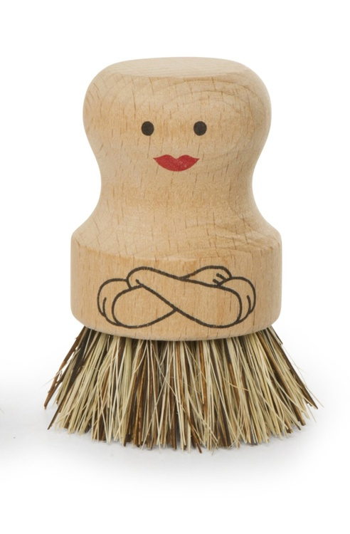 Dish Brush in wood, MRS SCRUBBER, Nature in the group Storage / Cleaning and waste sorting / Cloths and brushes at SmartaSaker.se (40382)