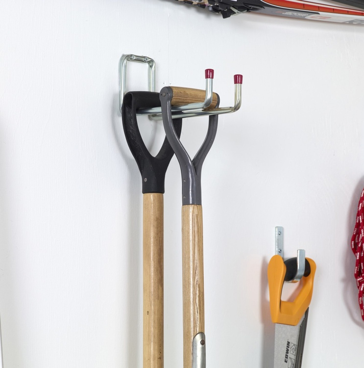 Utility hook, bent, 25cm, HABO 8529, Silver / Red in the group Storage / Storage room and garage / Utensil holders at SmartaSaker.se (40481)