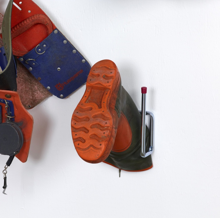 Utility hook, bent, HABO BOOTHOLDER, Steel / Red in the group Storage / Storage room and garage / Utensil holders at SmartaSaker.se (40484)