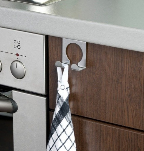 Double Hook for door, 2 cm, Metal, DOPPELHAKEN, Silver in the group Storage / Kitchen storage / Kitchen cabinet organizers / Hooks at SmartaSaker.se (40491)
